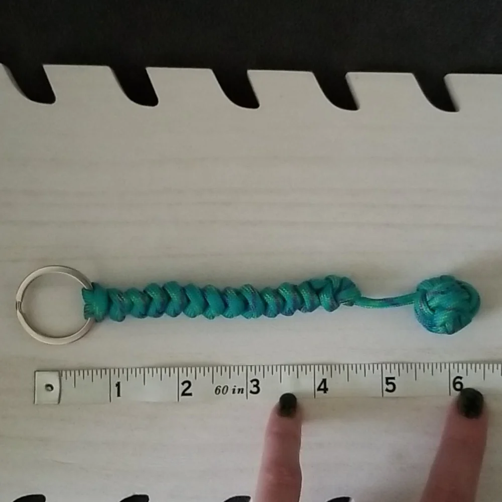 Blue Paracord Keychain